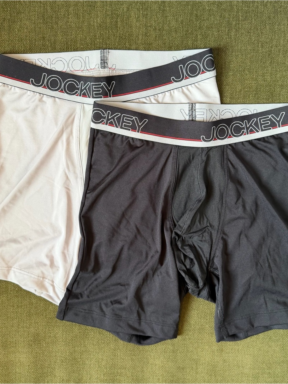 NWOT - Jockey Men’s Performance Boxer Briefs - Black & Gray
